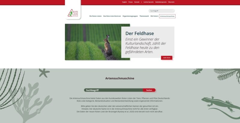 Sammeln von Wildpflanzen Rote Liste
